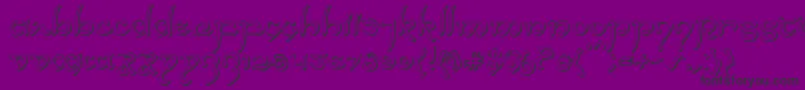 Halfelven3D Font – Black Fonts on Purple Background