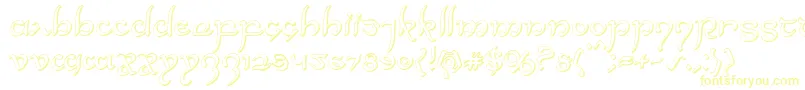 Halfelven3D-fontti – keltaiset fontit