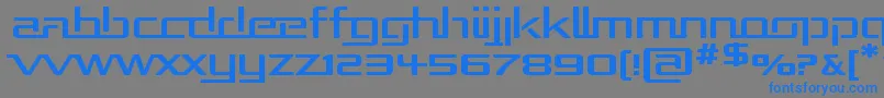Шрифт Repuexp – синие шрифты на сером фоне