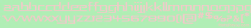 Repuexp Font – Pink Fonts on Green Background