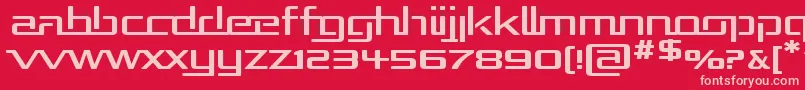 Шрифт Repuexp – розовые шрифты на красном фоне