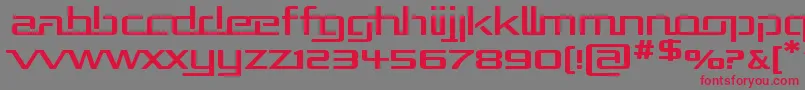 Repuexp-Schriftart – Rote Schriften auf grauem Hintergrund