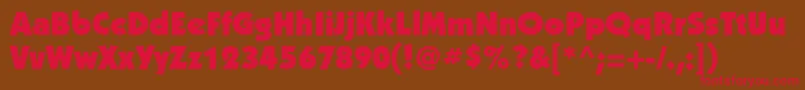 Kbl85C Font – Red Fonts on Brown Background