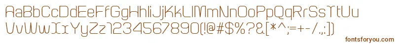 Шрифт ArcleRegular – коричневые шрифты на белом фоне