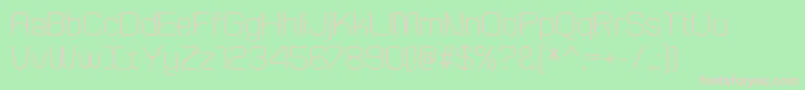 ArcleRegular-Schriftart – Rosa Schriften auf grünem Hintergrund