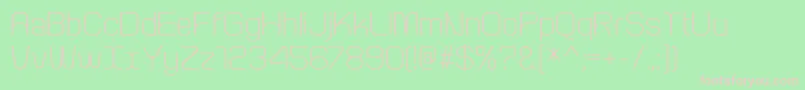 ArcleRegular Font – Pink Fonts on Green Background