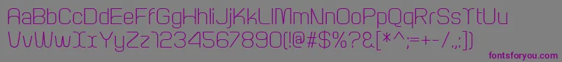 Шрифт ArcleRegular – фиолетовые шрифты на сером фоне