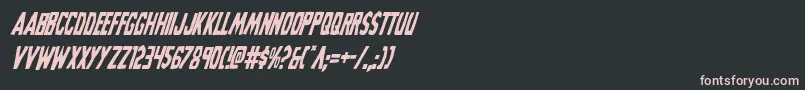 Grimghostcondital Font – Pink Fonts on Black Background