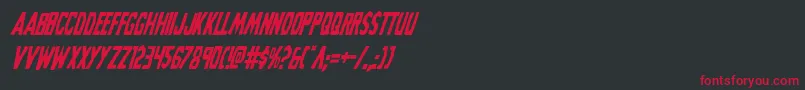 Grimghostcondital Font – Red Fonts on Black Background