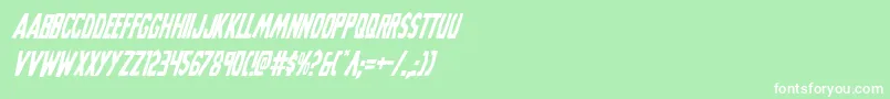 Grimghostcondital Font – White Fonts on Green Background