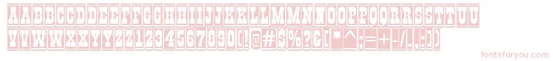 AGildiadccmBold Font – Pink Fonts on White Background