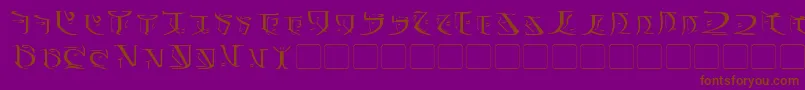 Falmer Font – Brown Fonts on Purple Background