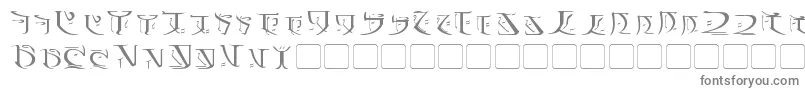 フォントFalmer – 白い背景に灰色の文字