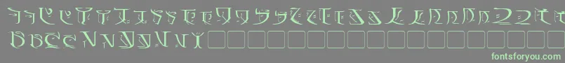 Falmer-fontti – vihreät fontit harmaalla taustalla