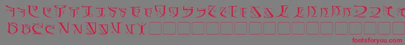 Falmer Font – Red Fonts on Gray Background