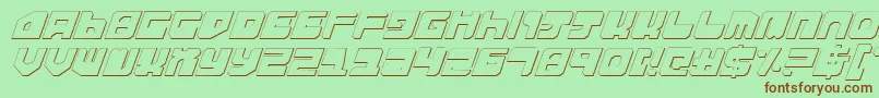 Extechs-fontti – ruskeat fontit vihreällä taustalla