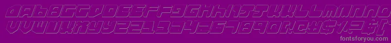 Extechs Font – Gray Fonts on Purple Background