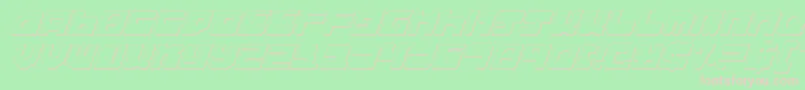 Шрифт Extechs – розовые шрифты на зелёном фоне