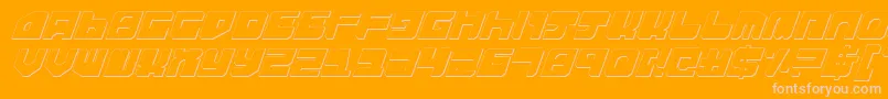 Extechs Font – Pink Fonts on Orange Background