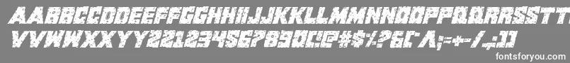 Kcommandorid2ital Font – White Fonts on Gray Background