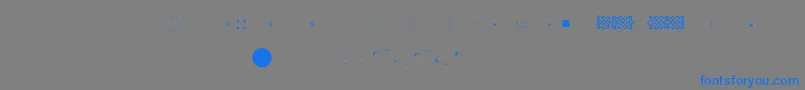 Pfornmtreasures2Layer6 Font – Blue Fonts on Gray Background