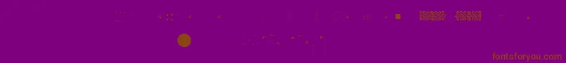 Weitere Informationen zur Pfornmtreasures2Layer6-Schriftart Pfornmtreasures2Layer6-Schriftart – Braune Schriften auf violettem Hintergrund