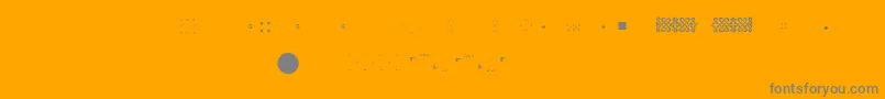 Pfornmtreasures2Layer6 Font – Gray Fonts on Orange Background