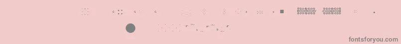 Pfornmtreasures2Layer6 Font – Gray Fonts on Pink Background