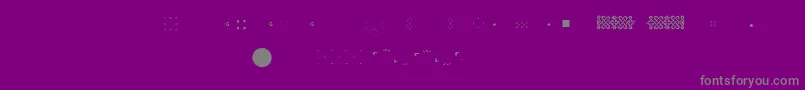 Pfornmtreasures2Layer6 Font – Gray Fonts on Purple Background