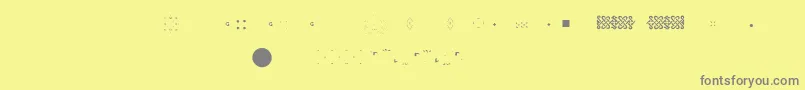 Pfornmtreasures2Layer6 Font – Gray Fonts on Yellow Background