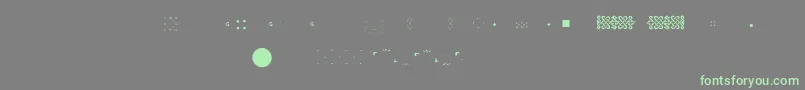 Шрифт Pfornmtreasures2Layer6 – зелёные шрифты на сером фоне