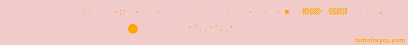 Pfornmtreasures2Layer6 Font – Orange Fonts on Pink Background