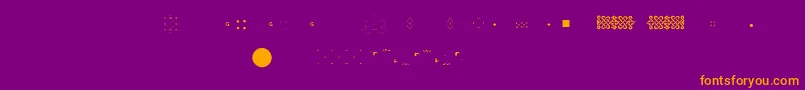 Pfornmtreasures2Layer6 Font – Orange Fonts on Purple Background