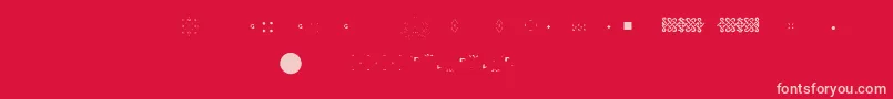 Pfornmtreasures2Layer6-Schriftart – Rosa Schriften auf rotem Hintergrund