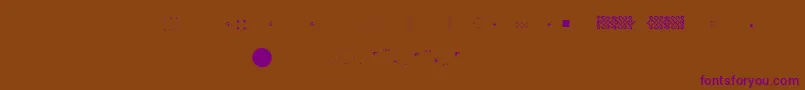 Pfornmtreasures2Layer6 Font – Purple Fonts on Brown Background
