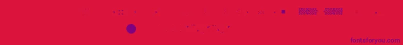 Police Pfornmtreasures2Layer6 – polices violettes sur fond rouge