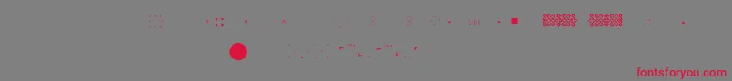 フォントPfornmtreasures2Layer6 – 赤い文字の灰色の背景