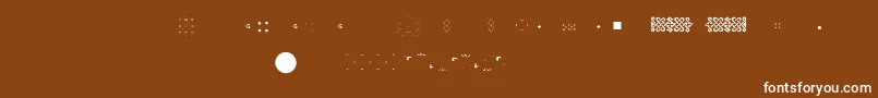 Шрифт Pfornmtreasures2Layer6 – белые шрифты на коричневом фоне