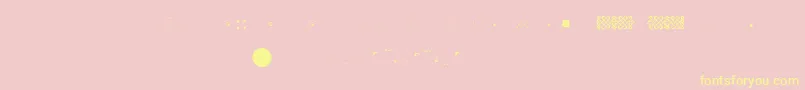 Saiba mais sobre a fonte Pfornmtreasures2Layer6 Fonte Pfornmtreasures2Layer6 – fontes amarelas em um fundo rosa