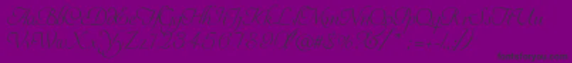 Youreinvited Font – Black Fonts on Purple Background