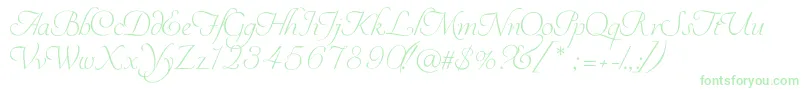 Youreinvited Font – Green Fonts on White Background