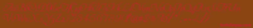 Youreinvited Font – Red Fonts on Brown Background