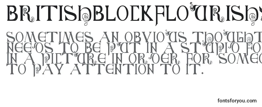 Шрифт BritishBlockFlourish10thC