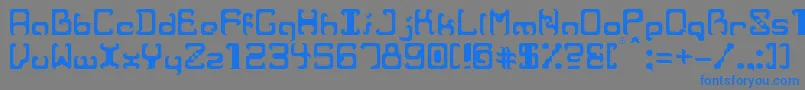 RvrRe-Schriftart – Blaue Schriften auf grauem Hintergrund