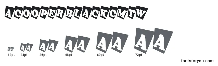 ACooperblackcmtw Font Sizes