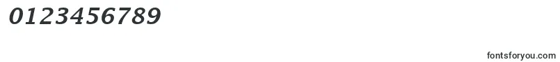 LucidaFaxDemiboldItalic Font – Fonts for Numbers and Digits