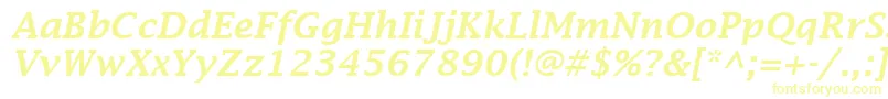 LucidaFaxDemiboldItalic Font – Yellow Fonts