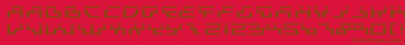 BeamRiderExpandedLaserフォントについての詳細 フォントBeamRiderExpandedLaser – 赤い背景に茶色の文字