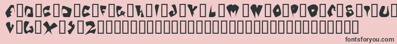 GalaxiaOddtype Font – Black Fonts on Pink Background