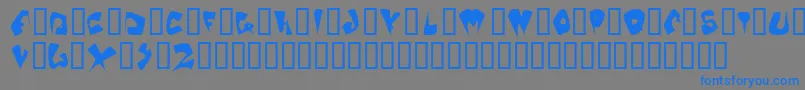 GalaxiaOddtype Font – Blue Fonts on Gray Background